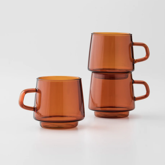 Amber Glass Mug