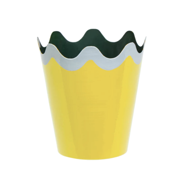 SCALLOP PLANTER, YELLOW, SMALL