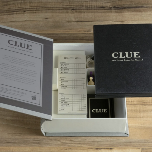 Vintage Clue Bookshelf Edition
