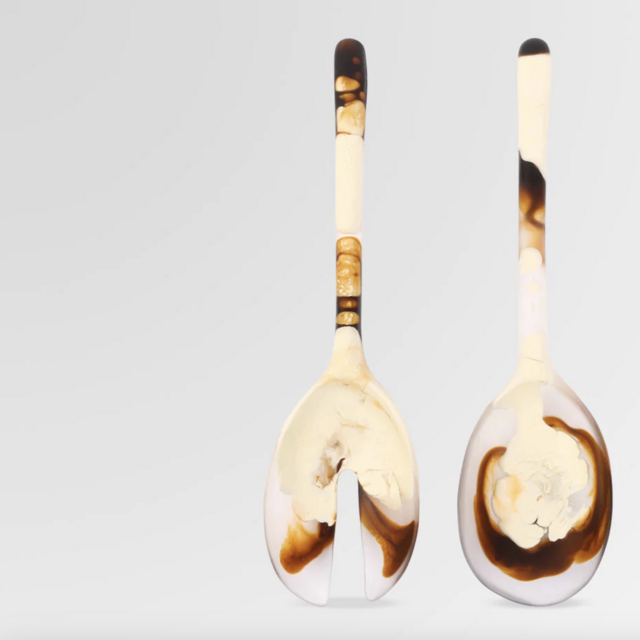 Dinosaur Designs - Resin Stone Servers in Light Horn