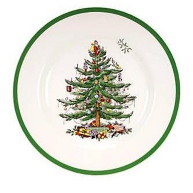 SpodeChristmas Tree Dinner Plate - 10.5-in.