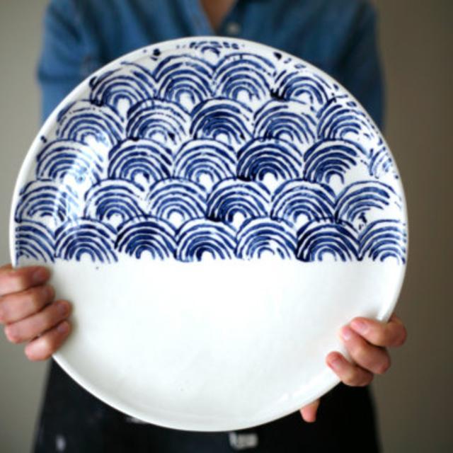 Large plate - Cheese plate - Serving plate / Plateau de fromage - plateau de service