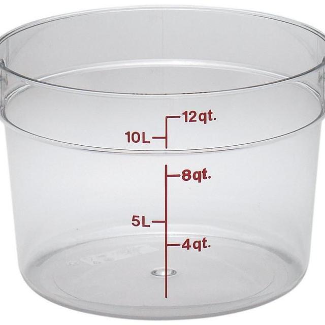 Camwear Polycarbonate Round Food Storage container, 12 Quart