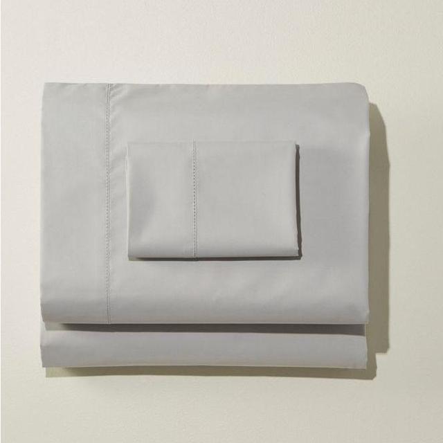 280-Thread-Count Pima Cotton Percale Sheet Set, Vapor Gray