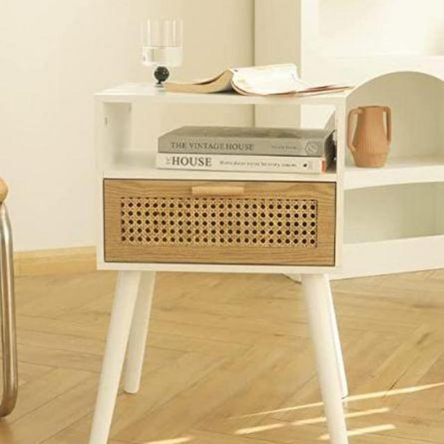 Nightstand - Top-white Walnut