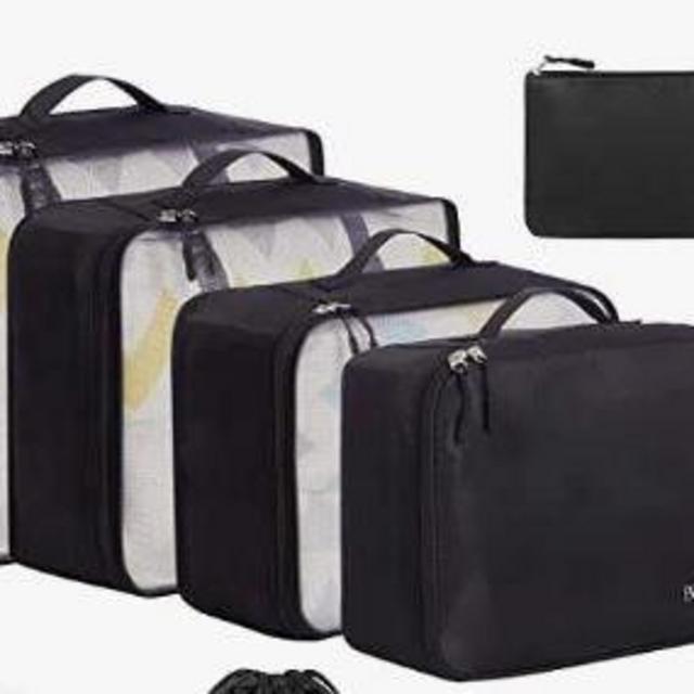 BAGAIL 8 Set Packing Cubes - Black