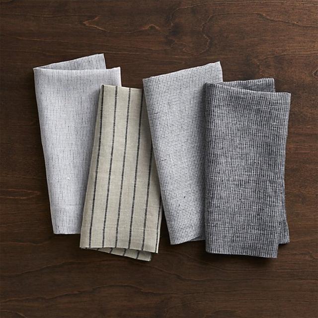 Set of 4 Suits Linen Cloth Dinner Napkins