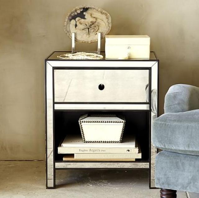 Marnie Mirrored Bedside Table
