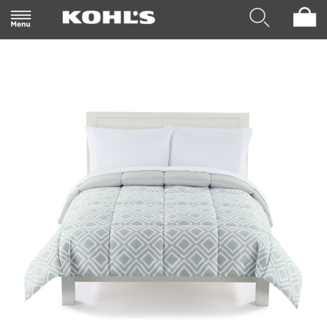 The Big One® Down Alternative Reversible Comforter - Gray Geo