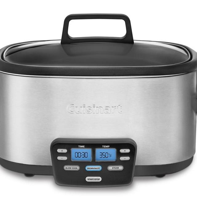 Cuisinart MSC-600 3-In-1 Cook Central 6-Quart Multi-Cooker: Slow Cooker, Brown/Saute, Steamer
