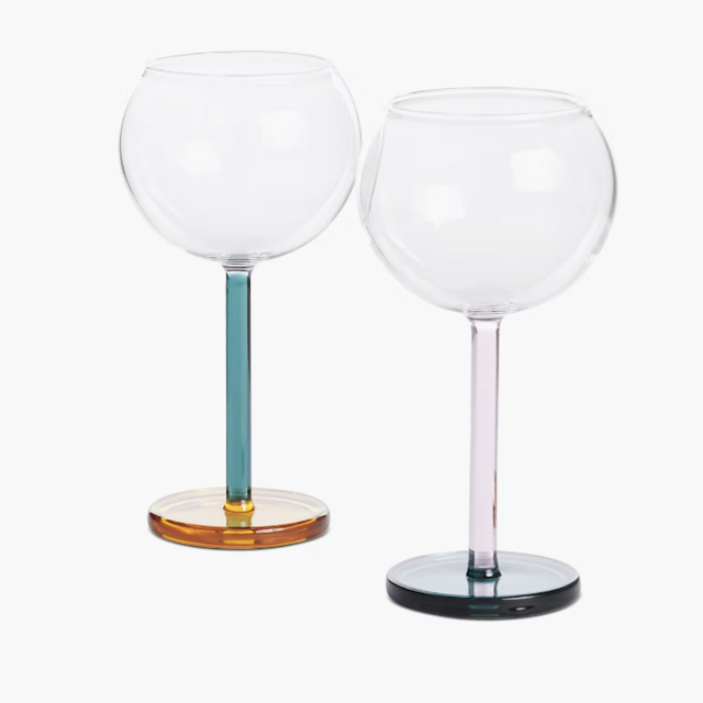 Bilboquet Wine Glasses, Set of 2