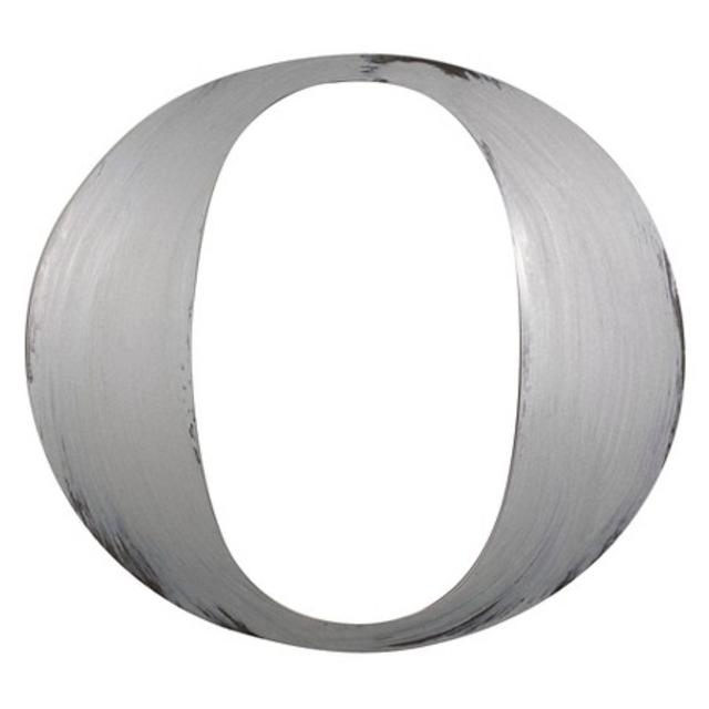 Product description page - Letter2Word Hand Painted Letter 3D Wall Sculpture - Nickel