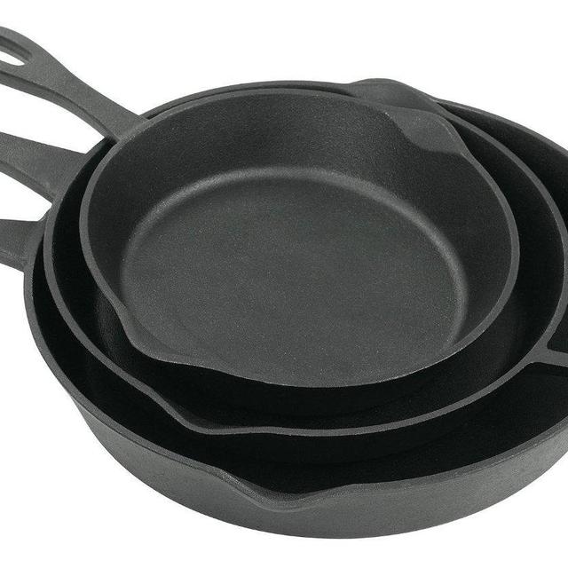 3 piece cast iron skillet
