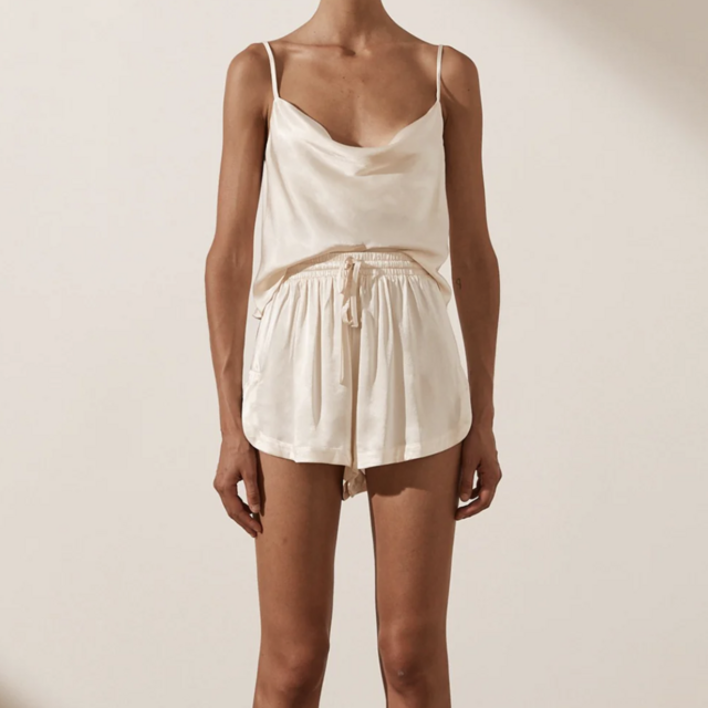 LA LUNE LOUNGE CAMI SET - CREAM