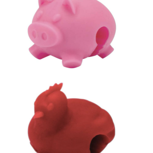 Tovolo Pot Lid Lifts, Farm Animals - Set of 3