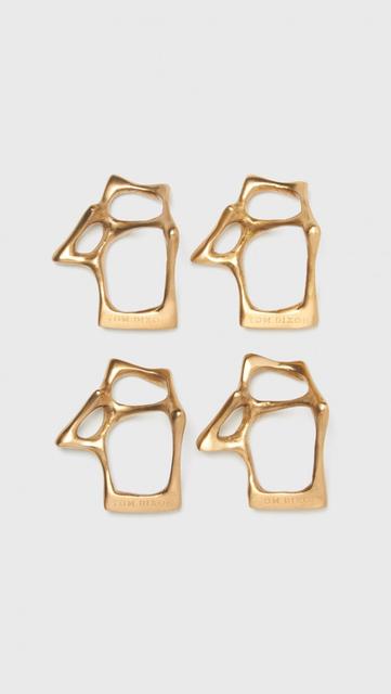 Bone Napkin Ring Set/4