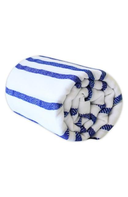 Stripe Cotton Blend Beach Blanket