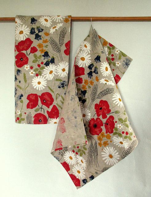 Linen Cotton Kitchen Towels, set of 2