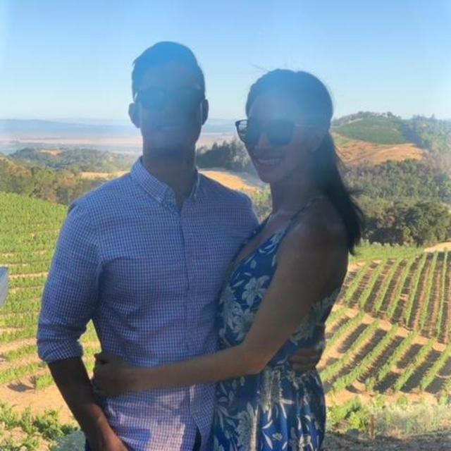 Vineyard Bike Ride & Wine on our Honeymoon