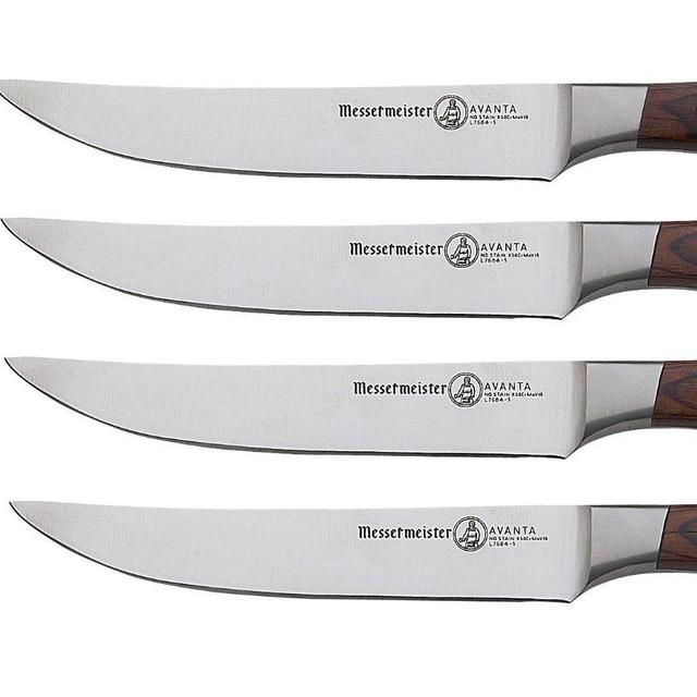 Messermeister Avanta 4-Piece Fine Edge Steak Knife Set, Pakkawood Handle