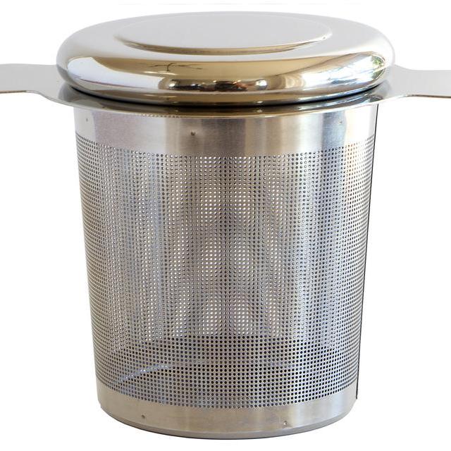 Simple Modern Tea Infuser 304 Stainless Steel Extra-Fine Best Brew-in-Mug - Standard Size Tea Strainer with Silicone Lined Lid - Perfect for Single Cup Teavana Loose Leaf Green Tea