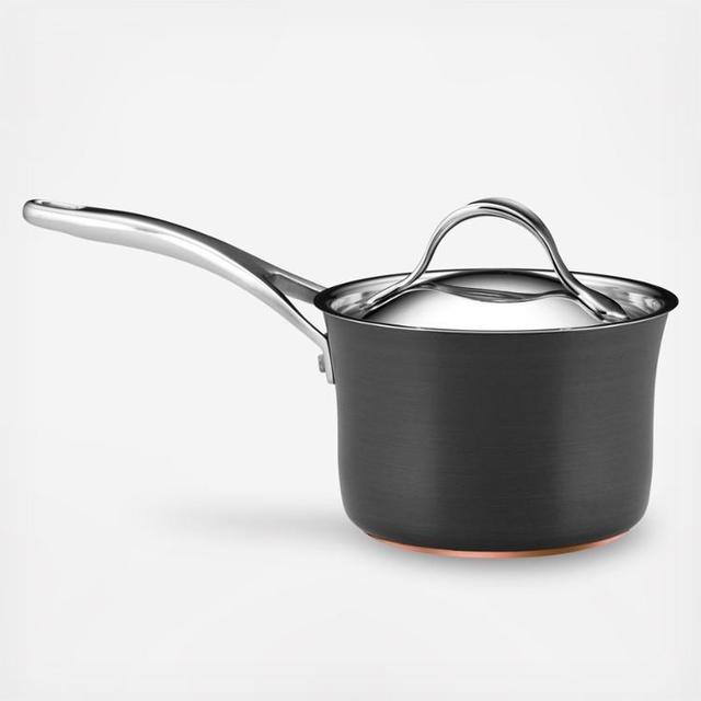 Anolon 2-Qt. Covered Saucepan, Nouvelle Copper Hard Anodized Nonstick