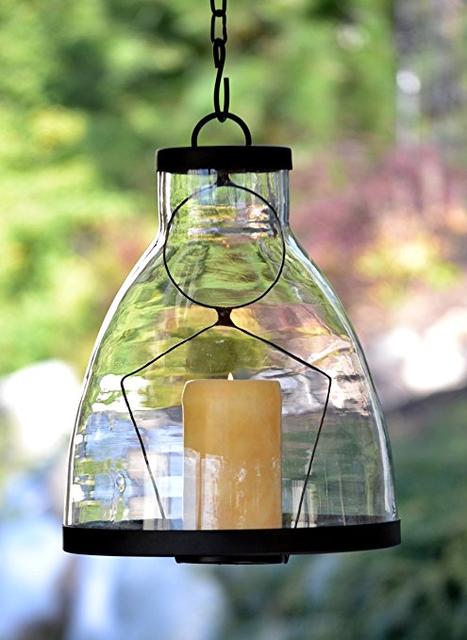 H Potter Hanging Candle Holder Lantern Deck Patio