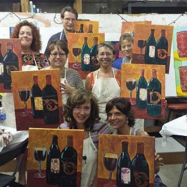 Brush & Cork Painting Class in Sonora