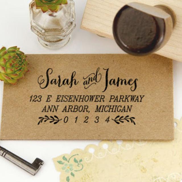 Return Address Stamp, Housewarming Gift Stamp, DIYer Gift Stamp, DIY Wedding Rubber Stamp. Address Label Stamp 2.75x1.5 Inch