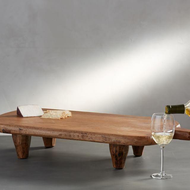 Handmade Blonde Mango Wood Pedestals