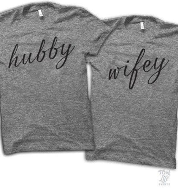 Hubby And Wifey Couples Shirt