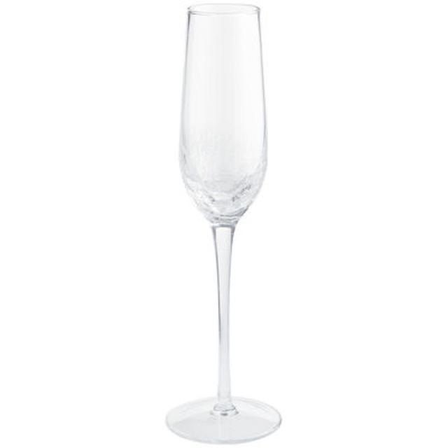 Crackle Glassware Collection Crackle Clear Champagne Flute