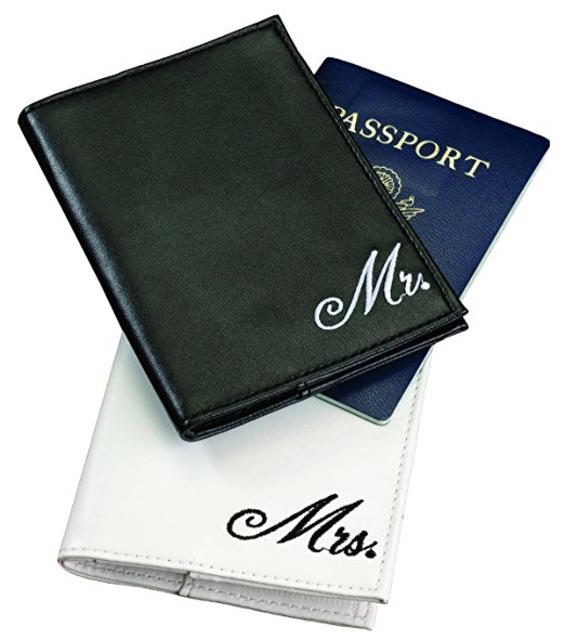 Lillian Rose Mr. and Mrs. Passport Covers, 4-Inch by 5.5-Inch