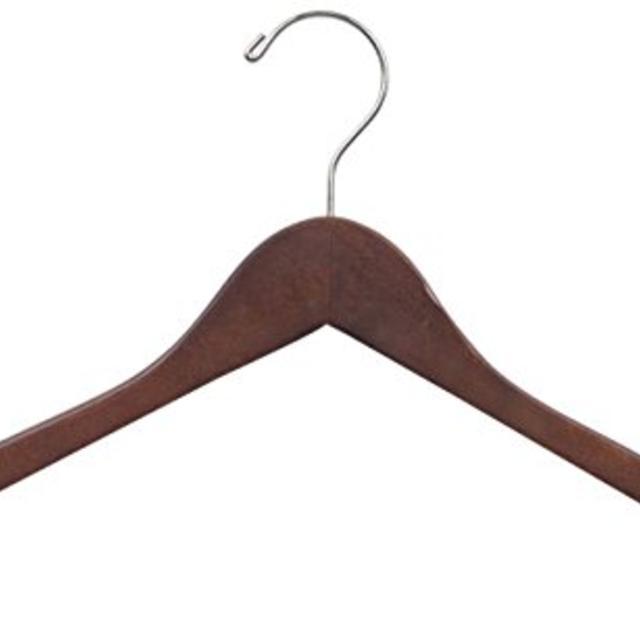 Wood Hanger, Walnut (Box of 100)
