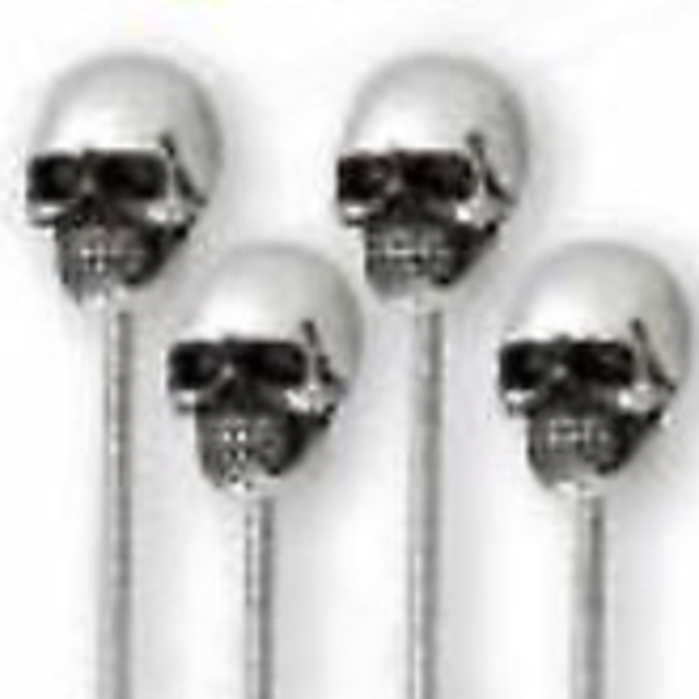 Skull Cocktail Swizzle Stick