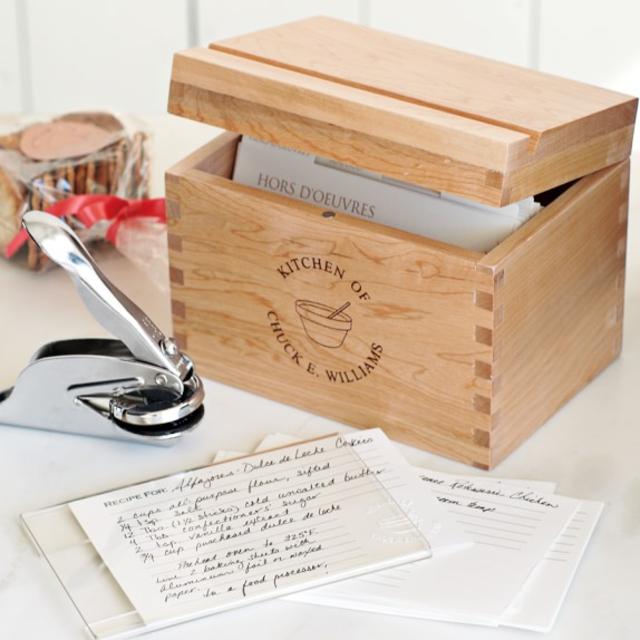 Personalized Recipe Gift Set with Embosser