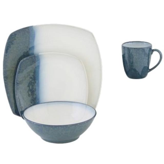 Metallics 16 Piece Dinnerware Set