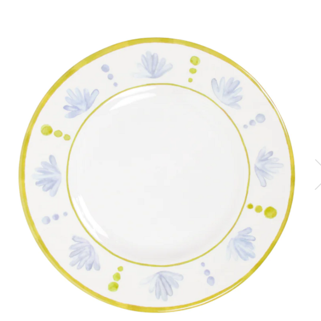 Athena Melamine Dinner Plate, Blue and Green