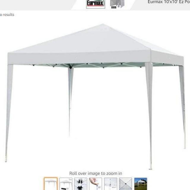 Impact Canopy 10' x 10' Canopy Tent Gazebo with Dressed Legs, White
