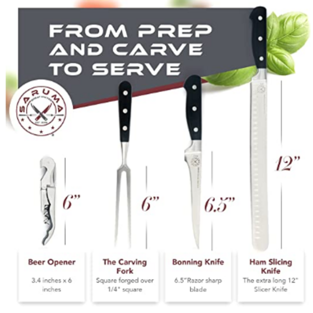 Saruma 4 Piece Carving Knife Set
