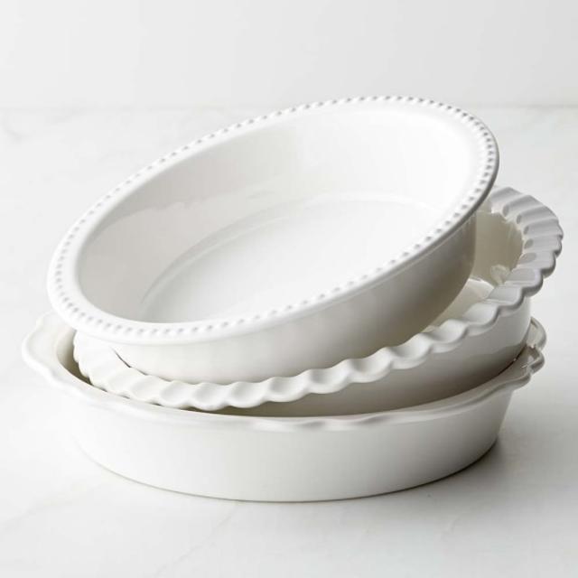 Williams-Sonoma Stoneware Pie Dish, Set of 3