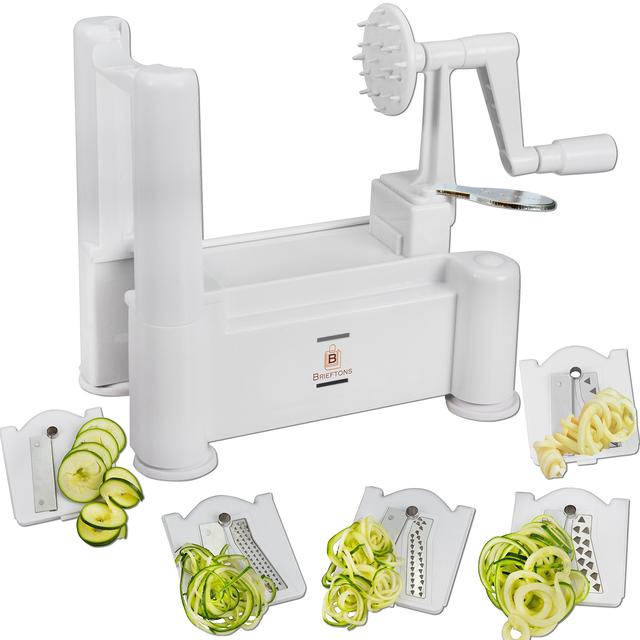 Brieftons 5-Blade Spiralizer: Vegetable Spiral Slicer