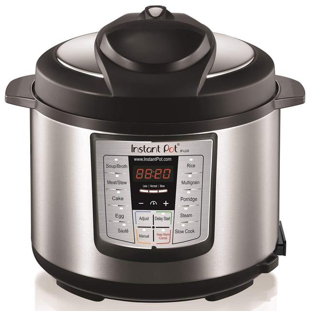 Instant Pot LUX60V3 V3 6 Qt 6-in-1 Multi-Use Programmable Pressure Cooker, Slow Cooker, Rice Cooker, Sauté, Steamer, and Warmer