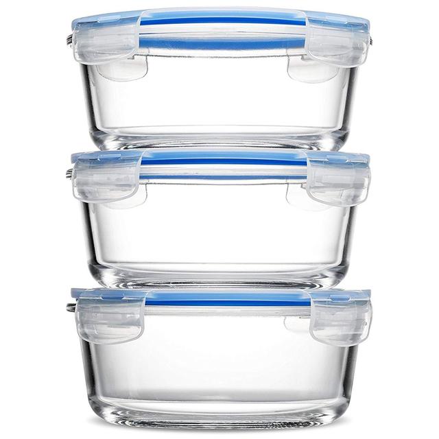 Glass Food Storage Containers - 3 Pc.