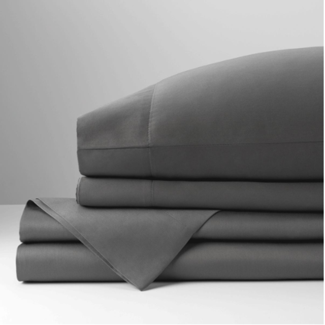 Under the Canopy, Sustainable, Organic Queen Sheet Set in "Grey" color