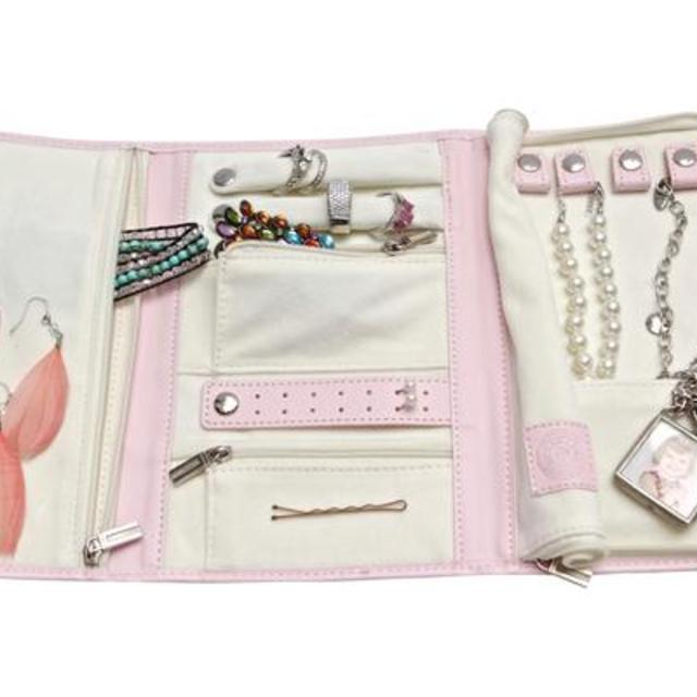 Vegan Leather Travel Jewelry Case - Jewelry Organizer