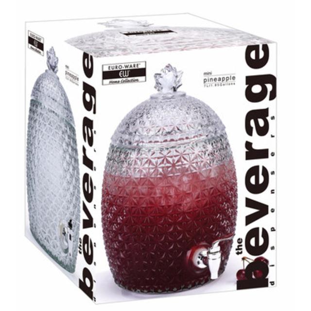 Mini Pineapple Beverage Dispenser by Euro-Ware