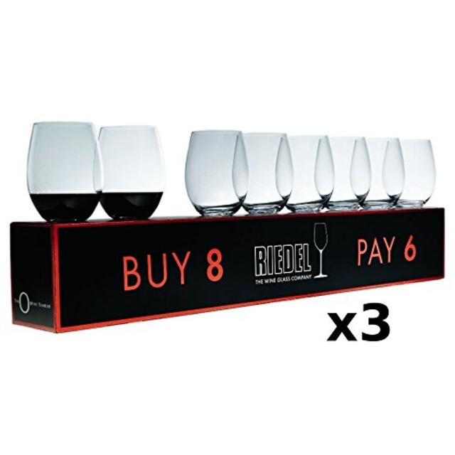 Riedel O Cabernet / Merlot / Bordeaux Stemless Wine Glass, Set of 24