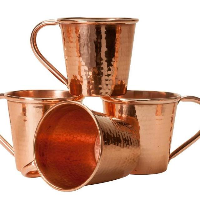 Sertodo Moscow Mule Mug Set of 4, Hammered Copper, 12-Ounce