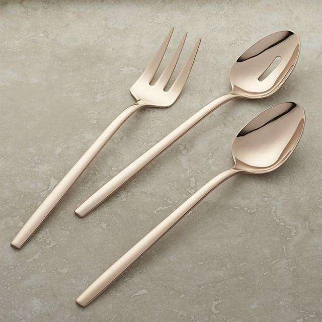 Harper Rose Gold 3-Piece Serving Set